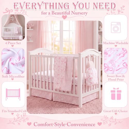 Hahafelt 4 Pieces Crib Bedding Set - Image 3