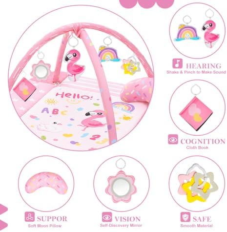 Baby Gym Play Mat, 8-in-1 Tummy Time Mat - Image 2
