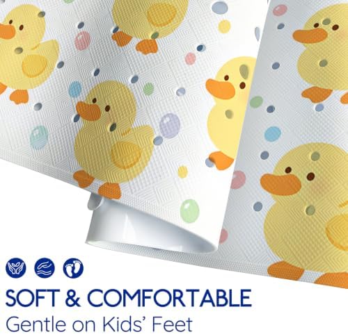 Kids Bathtub Mat Non Slip, 40 x 16 Inch Tub Mat - Image 4