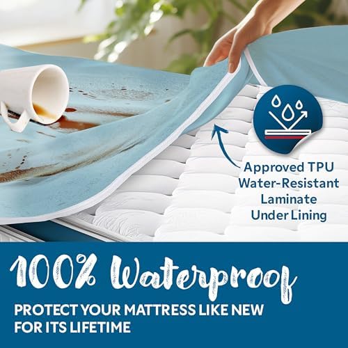 Guardmax King Mattress Encasement Zippered, 100% Waterproof Mattress Protector - Image 4