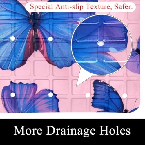 Non Slip Shower Mat Bathtub Mat 15.1x26.8 Inch, Quick Dry Bath Mat - Image 2