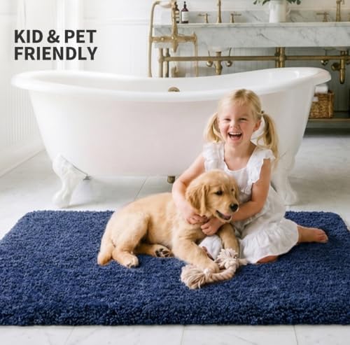 ILANGO Bathroom Rugs 36" × 24", Extra Soft Absorbent Microfiber Bath Rugs - Image 2