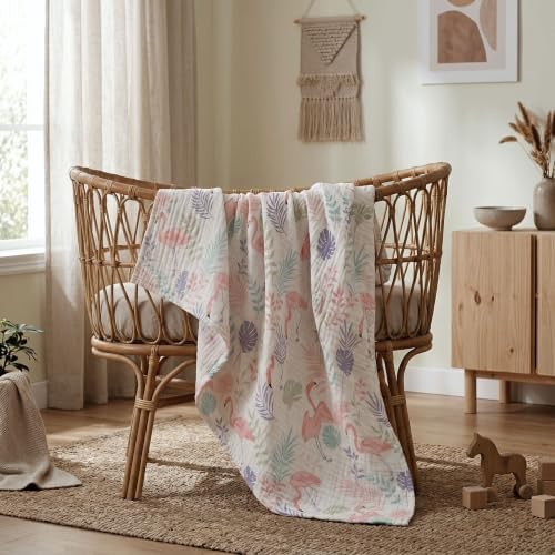 Muslin Swaddle Blankets for Newborn, 3 Pack Breathable Soft Receiving Blanket - Image 2