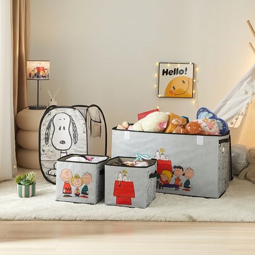 Idea Nuova Storage Cubes for Kids, 2 Pack Collapsible Fabric Bins - Image 7