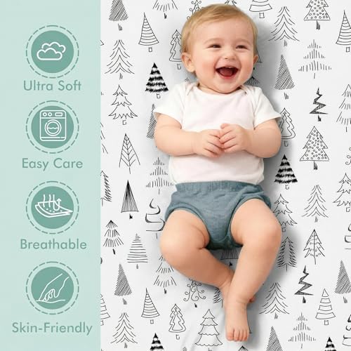 4 Pack Bassinet Sheets Compatible - Image 2