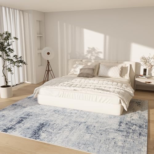 Washable Living Room Area Rugs: Washable Bedroom Rug Non Slip Large Carpet - Image 2
