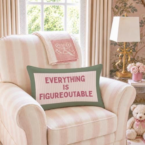 Everything is Figureoutable Inspirational 12x20 Pillow Cover - Image 4