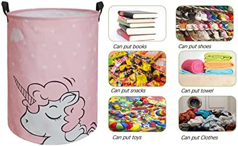 Round Laundry Basket Storage Bins Nursery Hamper Gift Baskets - Image 5