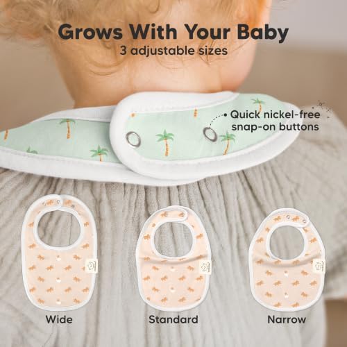 KeaBabies 8-Pack Organic Baby Bibs - Image 4