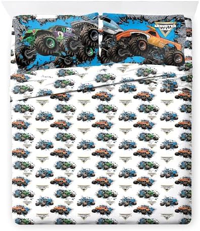 Monster Jam Queen Comforter Set 7 Piece Kids Bedding - Image 6