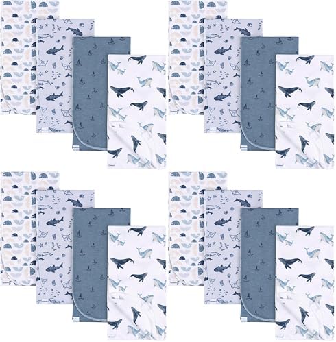 Gerber Unisex Baby 100% Cotton Flannel Receiving Blankets 30x30 Inches by Gerber