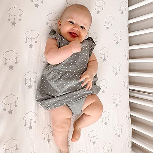 Newton Baby Fitted Mini Crib Sheet 2-Pack, Organic Muslin - Image 7