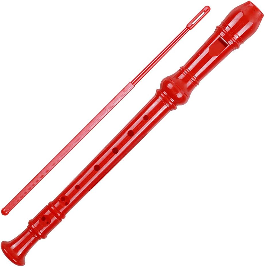 Soprano Recorder Descant Flauta Recorder 8 Hole ABS Clarinet German Style Treble flute C Key With Fingering Chart Instructions with Cleaning Rod Bag