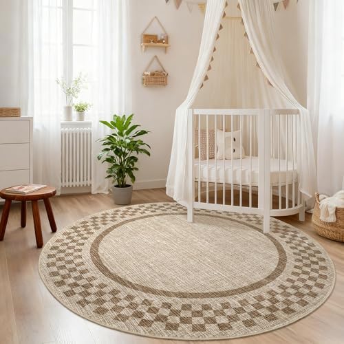 GarveeHome 4ft Washable Round Rug - Image 3