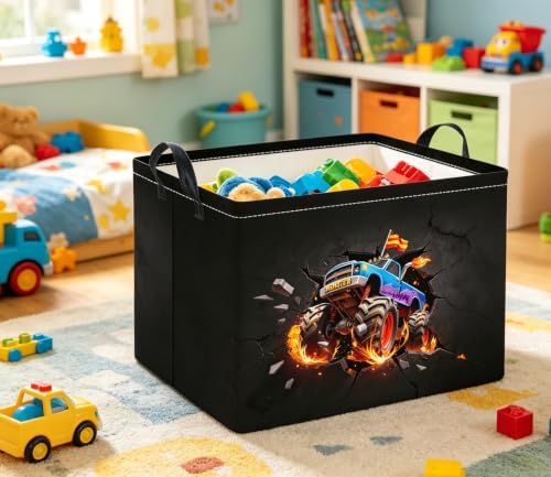Rectangular Kids Basket Baby Girl Basket Fabric Storage Bin Organizer Box Room - Image 6