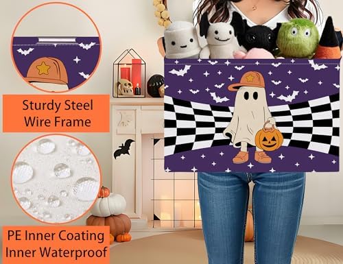 Large Halloween Themed Candy Gift Boo Basket - Image 3