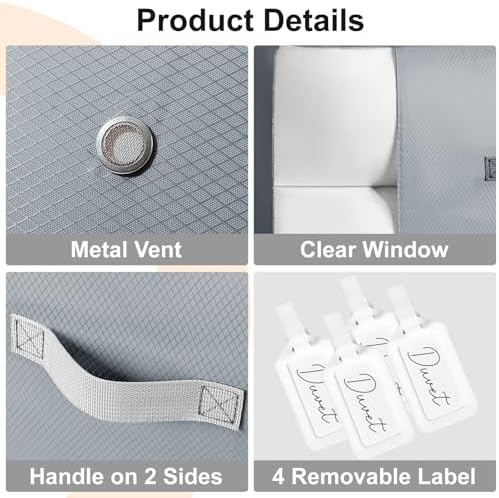 Comforter Storage Bag -Large Capacity Blanket Storage Bags 3-Layer Ultra Space - Image 5