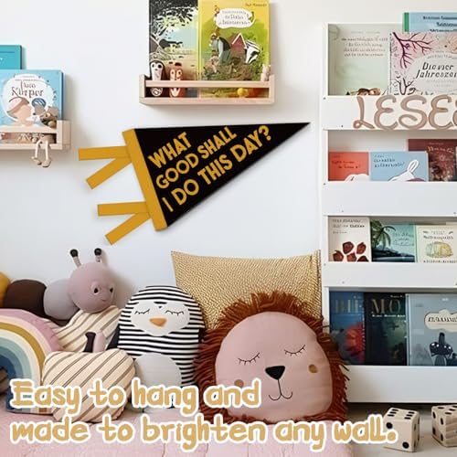 Kids Room Decor, Inspirational What Good Shall I Do This Day - Image 5