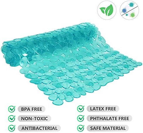WELTRXE Non Slip Bath Mat Pebbles Bathtub Mat - Image 2
