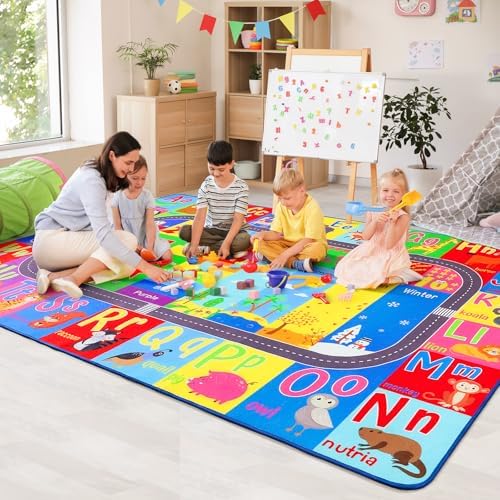 HOMORE Kids Rug, 9x12 Large Educational Rugs by Homore