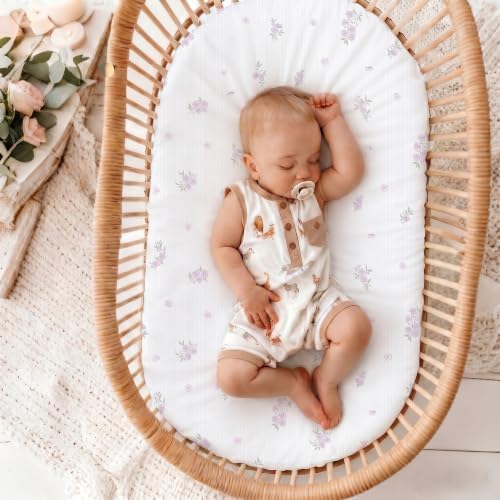 3 Pack Stretchy Bassinet Sheets 20" x 33" Compatible - Image 6