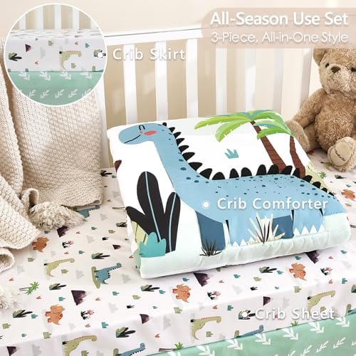3-Piece Crib Bedding Set for Boys Girls - Image 6