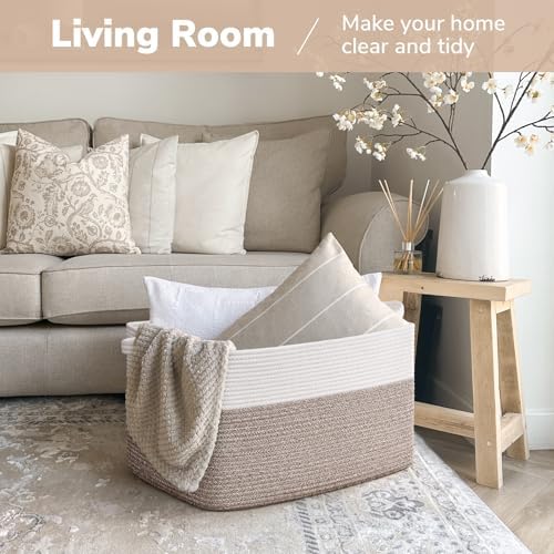 Goodpick 75L Extra Large Woven Blanket Basket - Image 2