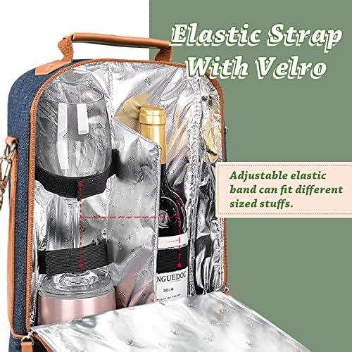 Tirrinia 2 Bottle Wine Cooler Bag Tote - Image 2