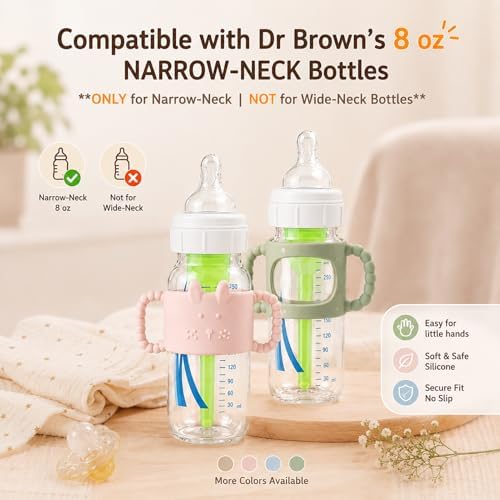 Andy Bear 4 Pack Silicone Baby Bottle Handles Compatible - Image 4