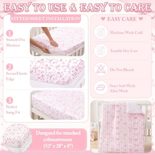 Hahafelt 4 Pieces Crib Bedding Set - Image 6