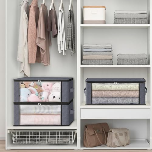 HomeHacks 6-Pack Clothes Organizer Storage Bags Foldable Storage Box - Image 5