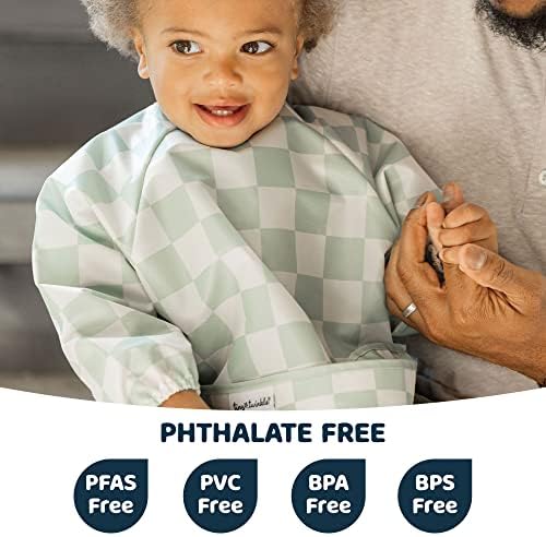 Tiny Twinkle Long Sleeve Bib for Babies & Toddlers | Waterproof Smock Bib for - Image 2