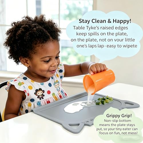 Silicone Toddler Placemat with Teething Table Edge Bumper - Image 2