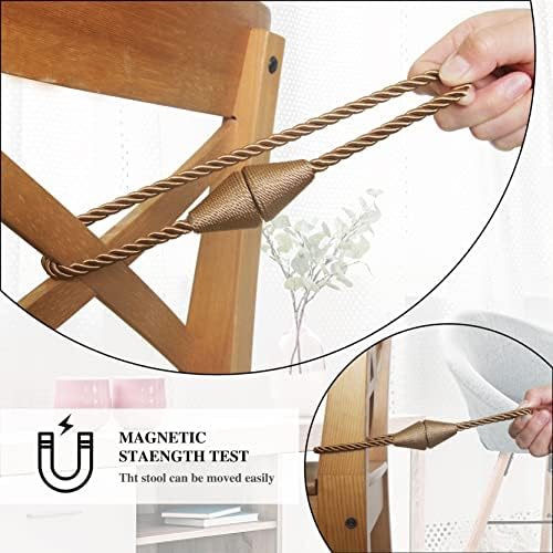 Magnetic Curtain Tiebacks Rope Decorative Holdbacks - Image 4