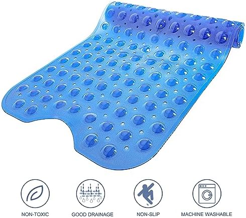 TEESHLY Bathtub Mats for Shower Tub, Extra Long Non-Slip 39 x 16 Inch Bath Mat - Image 5