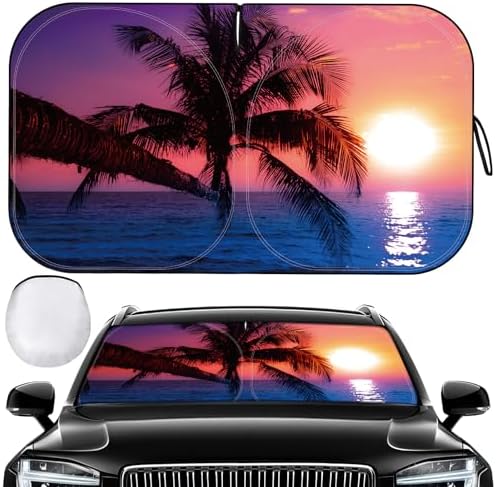 Car Windshield Sun Shade Foldable Reflector Sunshade by Pleneal