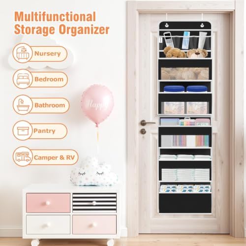 Over The Door Organizer Storage Large Capacity Hanging Bedroom Storage - Image 6