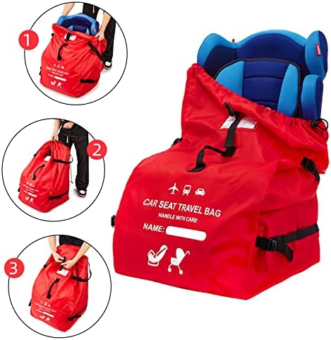 Clearworld Foldable Car Seat Travel Bag, Universal Gate Check Backpack - Image 7