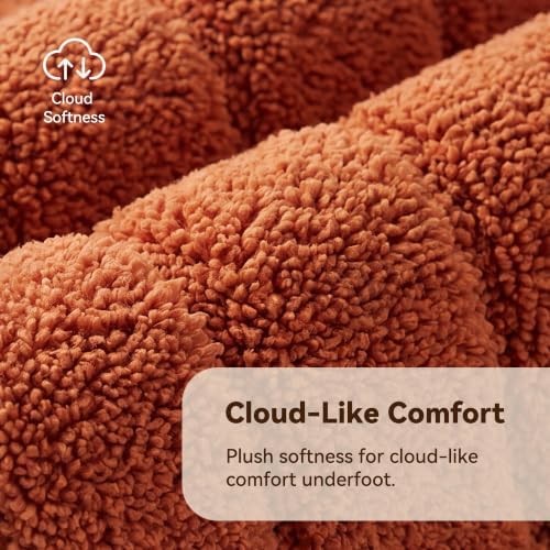 GRANNY SAYS Terracotta Bathroom Rug 24" x 36", Non-Slip Bath Mat - Image 2