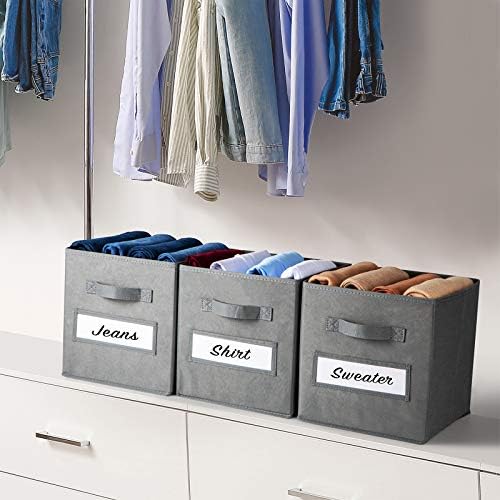11 Inch Storage Cube, Storage bin Foldable Fabric Cube Storage Bins - Image 6