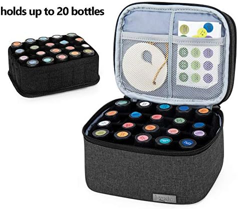 LUXJA Double-Layer Essential Oil Case Holds 20 Bottles - Image 3