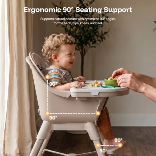 HARPPA Caspio Lite High Chair, 4-in-1 Baby Feeding Chair - Image 4