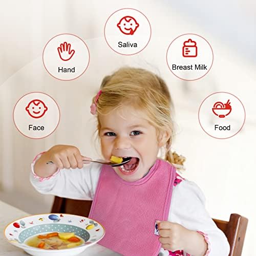 12 Pack Terry Drool Cotton Bibs, Unisex Baby Bibs - Image 4