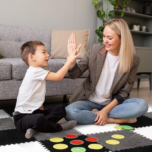 ZENOWICK 36 Pcs Plush Interlocking Carpet Tiles, Puzzle Play Mats - Image 3