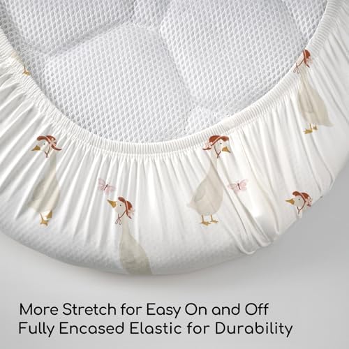 Baby Bassinet Sheets Girl Boy, 3 Pack Fitted Bassinet Sheet - Image 5