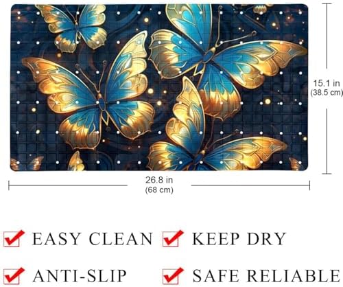 Shower Mat Bathtub Mat, 26.8x15.1 inch, Non-Slip Bath Mat - Image 4