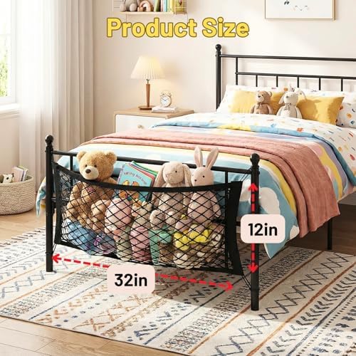Stuffed Animal Storage Net for Kids, 2 Pack Bedside Toy Organizer Net - Image 2