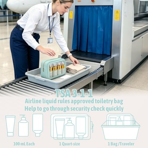 YOPCDJ 5PCS Diaper Bag Organizer Pouch, Cosmetic Bag Set, TSA Approved Toiletry - Image 6