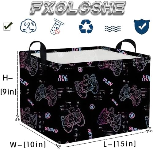 Rectangular Game Basket, Kids game storage basket, Storage Baskets - Image 7