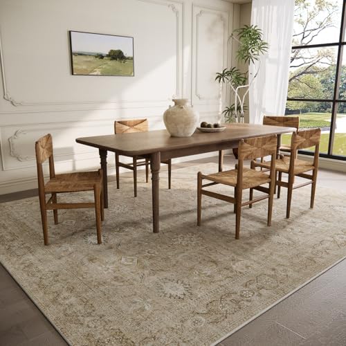 6x9 Area Rugs for Living Room: Washable Bedroom Rug Non Slip Boho Carpet - Image 3